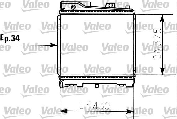 Valeo 819396 - Radiators, Motora dzesēšanas sistēma autodraugiem.lv