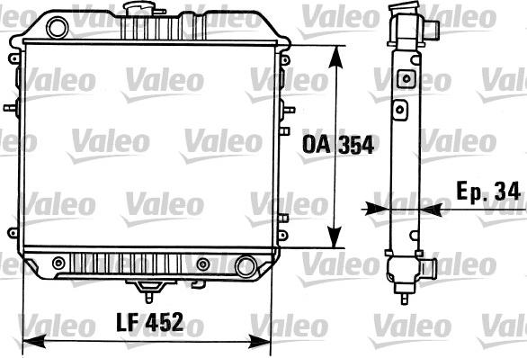 Valeo 819306 - Radiators, Motora dzesēšanas sistēma autodraugiem.lv