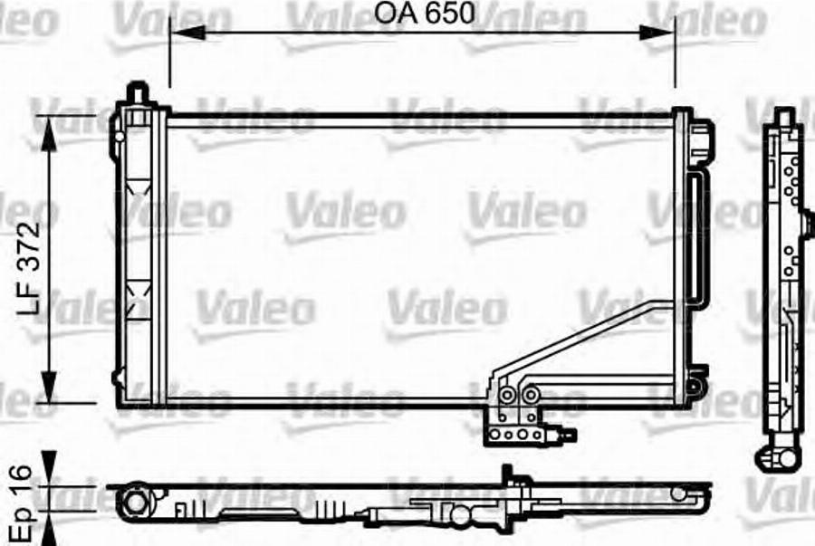 Valeo 814001 - Kondensators, Gaisa kond. sistēma autodraugiem.lv