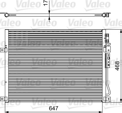 Valeo 814086 - Kondensators, Gaisa kond. sistēma autodraugiem.lv