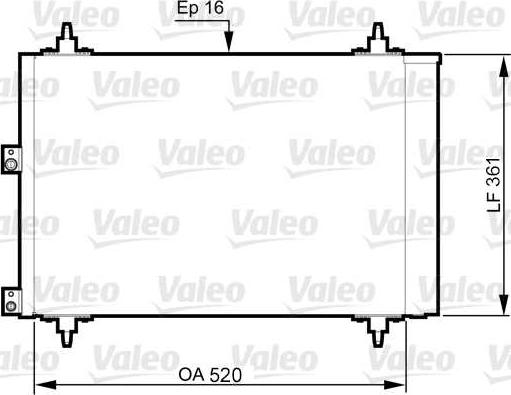 Valeo 814080 - Kondensators, Gaisa kond. sistēma autodraugiem.lv