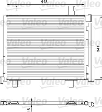 Valeo 814168 - Kondensators, Gaisa kond. sistēma autodraugiem.lv