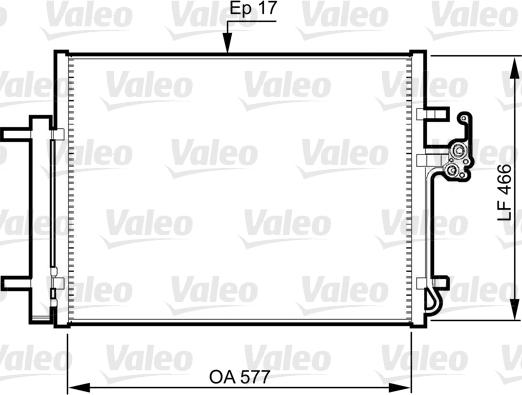 Valeo 814360 - Kondensators, Gaisa kond. sistēma autodraugiem.lv