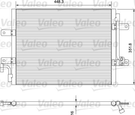 Valeo 814384 - Kondensators, Gaisa kond. sistēma autodraugiem.lv