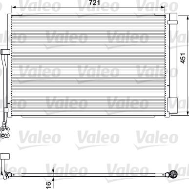 Valeo 814379 - Kondensators, Gaisa kond. sistēma autodraugiem.lv