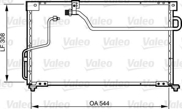 Valeo 814254 - Kondensators, Gaisa kond. sistēma autodraugiem.lv