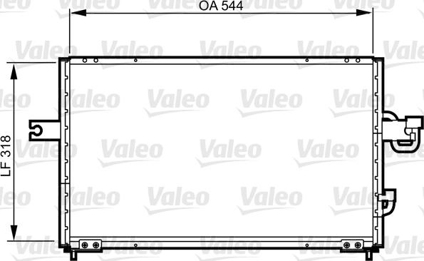 Valeo 814255 - Kondensators, Gaisa kond. sistēma autodraugiem.lv