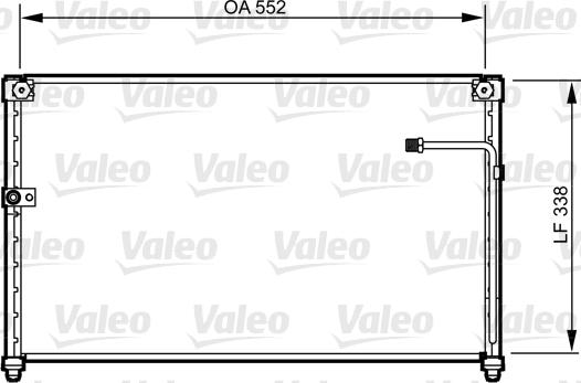 Valeo 814251 - Kondensators, Gaisa kond. sistēma autodraugiem.lv