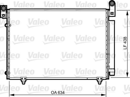 Valeo 814266 - Kondensators, Gaisa kond. sistēma autodraugiem.lv