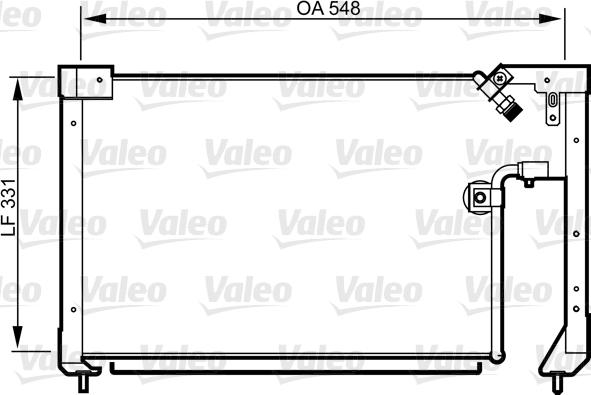 Valeo 814278 - Kondensators, Gaisa kond. sistēma autodraugiem.lv