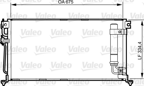 Valeo 814273 - Kondensators, Gaisa kond. sistēma autodraugiem.lv