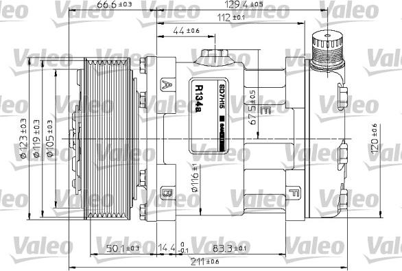 Valeo 815867 - Kompresors, Gaisa kond. sistēma autodraugiem.lv