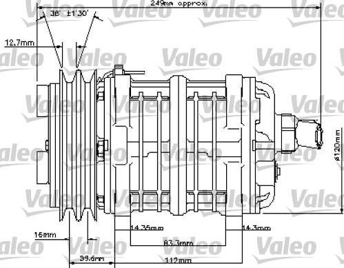 Valeo 815802 - Kompresors, Gaisa kond. sistēma autodraugiem.lv