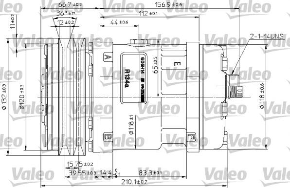 Valeo 815881 - Kompresors, Gaisa kond. sistēma autodraugiem.lv