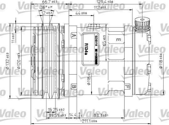 Valeo 815883 - Kompresors, Gaisa kond. sistēma autodraugiem.lv