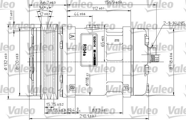 Valeo 815882 - Kompresors, Gaisa kond. sistēma autodraugiem.lv