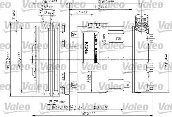 Valeo 815878 - Kompresors, Gaisa kond. sistēma autodraugiem.lv