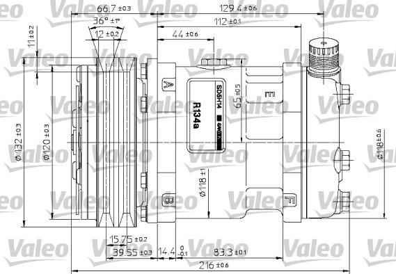 Valeo 815877 - Kompresors, Gaisa kond. sistēma autodraugiem.lv