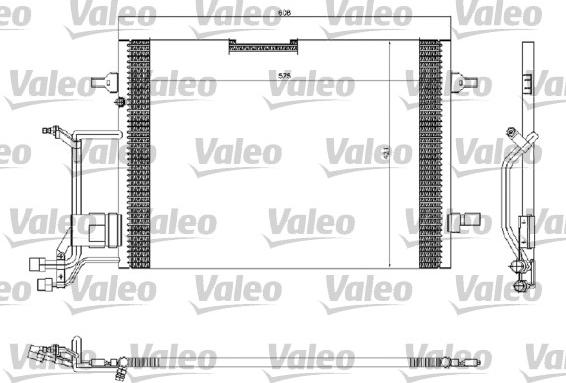 Valeo 816967 - Kondensators, Gaisa kond. sistēma autodraugiem.lv