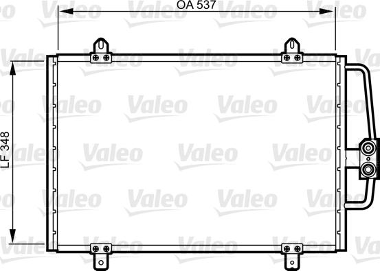 Valeo 816912 - Kondensators, Gaisa kond. sistēma autodraugiem.lv