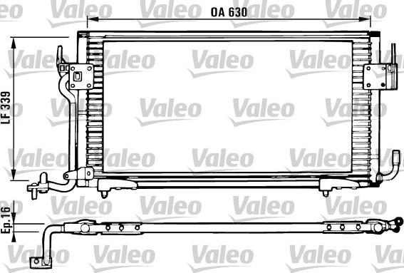 Valeo 816984 - Kondensators, Gaisa kond. sistēma autodraugiem.lv