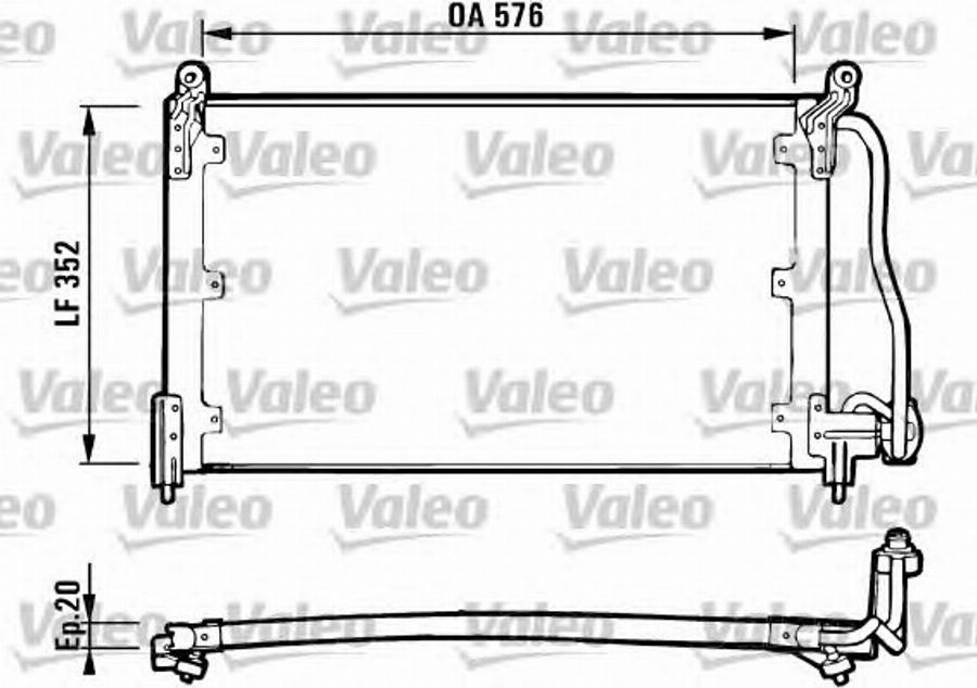 Valeo 816923 - Kondensators, Gaisa kond. sistēma autodraugiem.lv