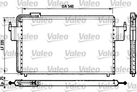 Valeo 816822 - Kondensators, Gaisa kond. sistēma autodraugiem.lv