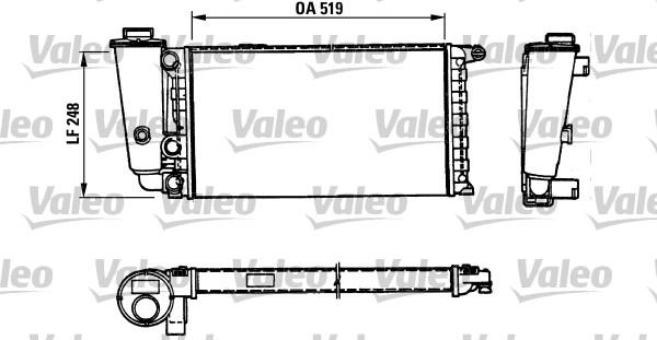 Valeo 816707 - Radiators, Motora dzesēšanas sistēma autodraugiem.lv