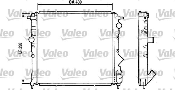 Valeo 810995 - Radiators, Motora dzesēšanas sistēma autodraugiem.lv