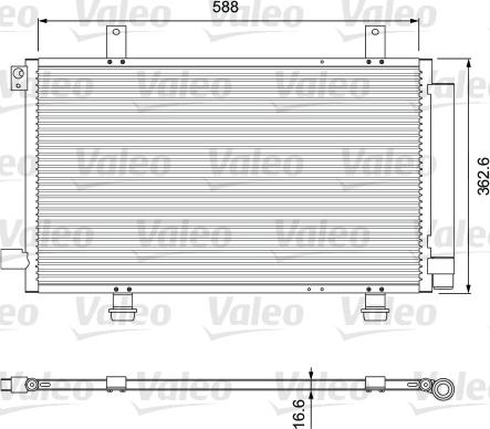 Valeo 810928 - Kondensators, Gaisa kond. sistēma autodraugiem.lv