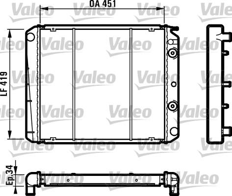 Valeo 810971 - Radiators, Motora dzesēšanas sistēma autodraugiem.lv