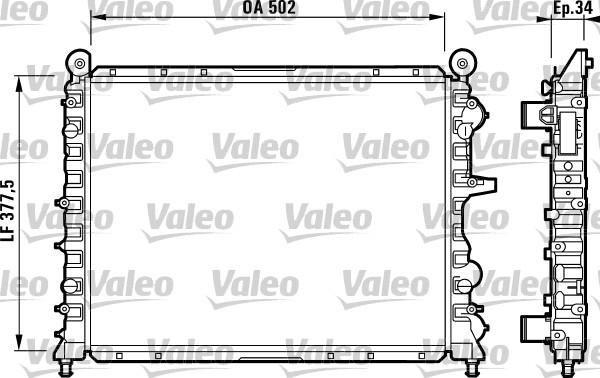 Valeo 811072 - Radiators, Motora dzesēšanas sistēma autodraugiem.lv