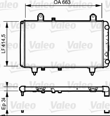 Valeo 811 380 - Radiators, Motora dzesēšanas sistēma autodraugiem.lv