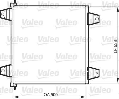 Valeo 818986 - Kondensators, Gaisa kond. sistēma autodraugiem.lv