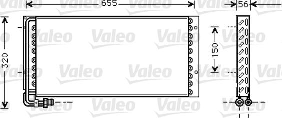 Valeo 818044 - Kondensators, Gaisa kond. sistēma autodraugiem.lv