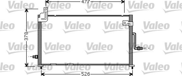 Valeo 818060 - Kondensators, Gaisa kond. sistēma autodraugiem.lv