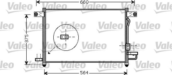 Valeo 818061 - Kondensators, Gaisa kond. sistēma autodraugiem.lv