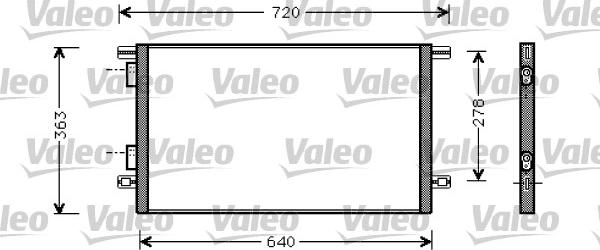 Valeo 818008 - Kondensators, Gaisa kond. sistēma autodraugiem.lv