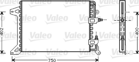 Valeo 818038 - Kondensators, Gaisa kond. sistēma autodraugiem.lv