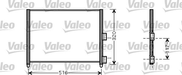 Valeo 818020 - Kondensators, Gaisa kond. sistēma autodraugiem.lv