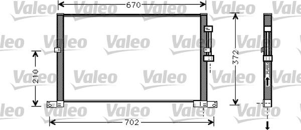 Valeo 818023 - Kondensators, Gaisa kond. sistēma autodraugiem.lv