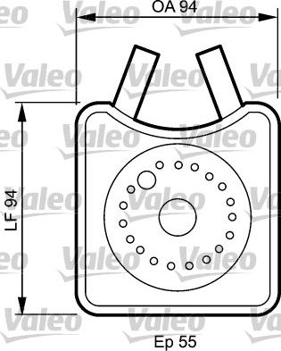 Valeo 817943 - Eļļas radiators, Motoreļļa autodraugiem.lv