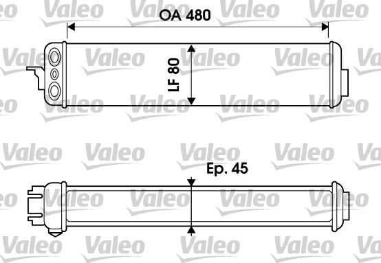 Valeo 817952 - Eļļas radiators, Motoreļļa autodraugiem.lv