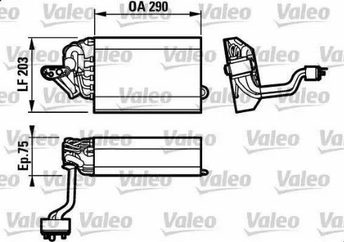 Valeo 817433 - Iztvaikotājs, Gaisa kondicionēšanas sistēma autodraugiem.lv