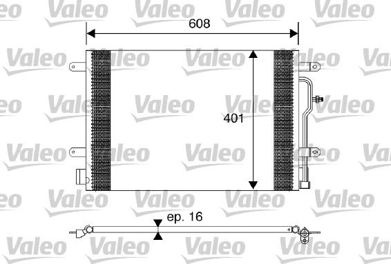 Valeo 817569 - Kondensators, Gaisa kond. sistēma autodraugiem.lv