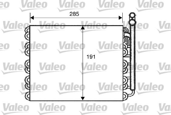 Valeo 817510 - Iztvaikotājs, Gaisa kondicionēšanas sistēma autodraugiem.lv