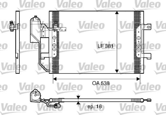 Valeo 817659 - Kondensators, Gaisa kond. sistēma autodraugiem.lv