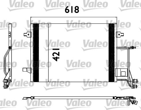 Valeo 817666 - Kondensators, Gaisa kond. sistēma autodraugiem.lv