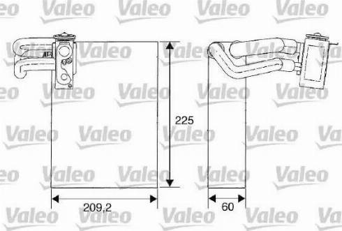 Valeo 817682 - Iztvaikotājs, Gaisa kondicionēšanas sistēma autodraugiem.lv