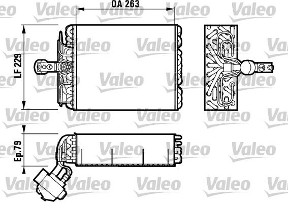 Valeo 817081 - Iztvaikotājs, Gaisa kondicionēšanas sistēma autodraugiem.lv